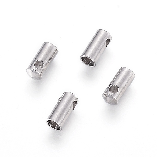 

PandaHall 304 Stainless Steel Cord Ends, End Caps, Column, Stainless Steel Color, 8.5x3.8mm, Hole: 1.8mm, Inner Diameter: 3mm 304 Stainless...