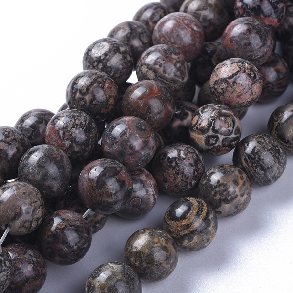 

PandaHall Natural Leopard Skin Jasper Beads Strands, Round, 10mm, Hole: 1.2mm, about 40pcs/strand, 15.75 inch(40cm) Leopard Skin Jasper...