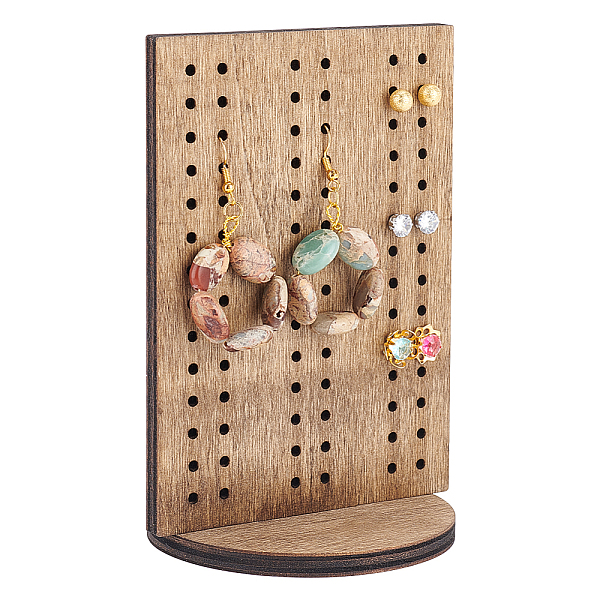 Boucle d'oreille en bois présentoirs