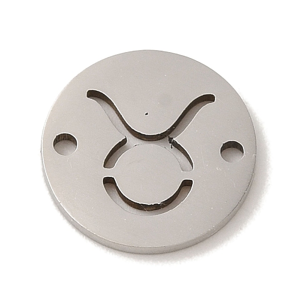 

PandaHall Constellation 201 Stainless Steel Hollow Links, Stainless Steel Color, Taurus, 12x1mm, Hole: 1.2mm 201 Stainless Steel Taurus