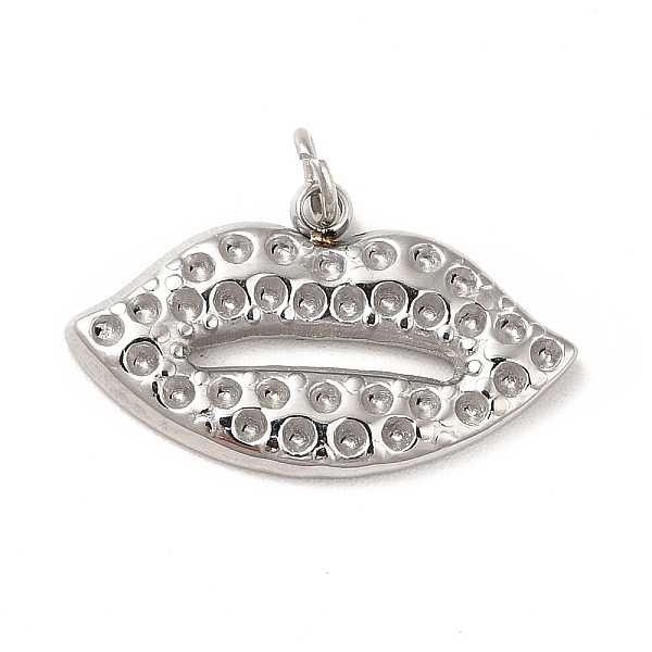 

PandaHall 304 Stainless Steel Pendant Rhinestone Settings, with Open Jump Rings, Lip Shape, Stainless Steel Color, Fit for 0.9mm Rhinestone...