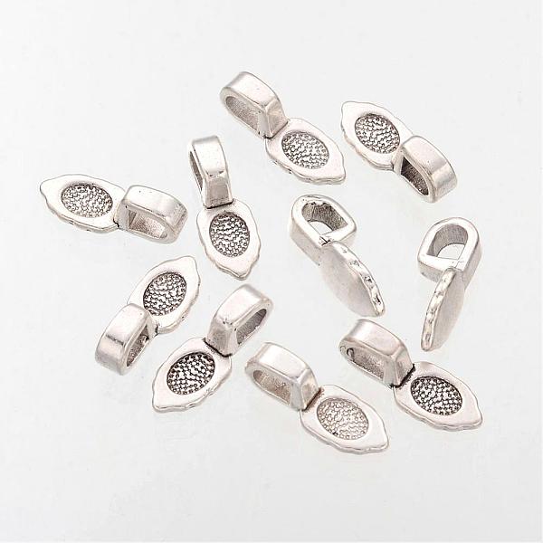

PandaHall Spade Tibetan Style Pendant Glue-on Bails, Lead Free & Cadmium Free, Antique Silver, 16mm long, 6mm wide, 5mm thick, Hole: 3mm...