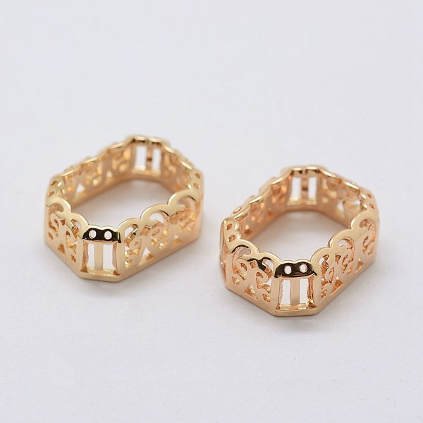 

PandaHall Brass Sew on Prong Settings, Filigree Open Back Claw Settings for Pointed Back Rhinestone, Rectangle, Light Gold, Tray: 10x14mm...