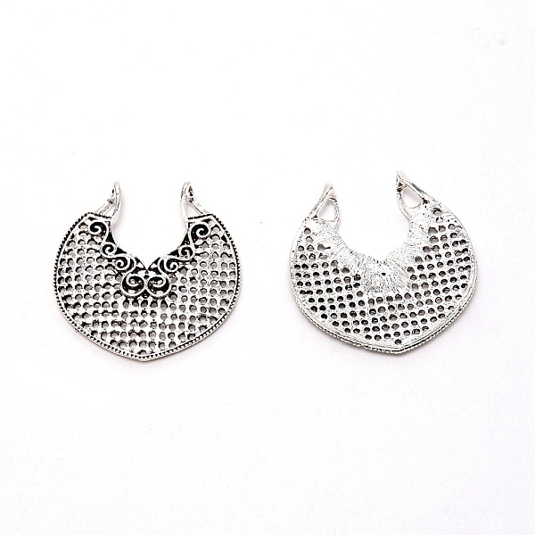 

PandaHall Tibetan Style Pendants, DIY Earing Finding, Moon, Antique Silver, 41x38.5x4.5mm, Hole: 1.5mm and 3x5mm Alloy Moon