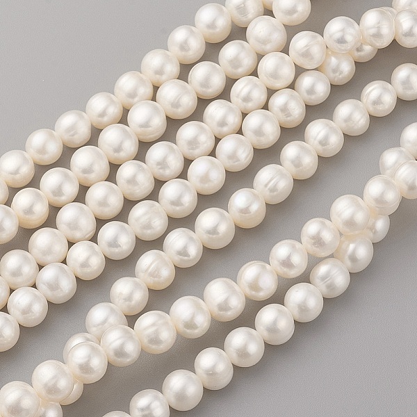 

PandaHall Natural Cultured Freshwater Pearl Beads Strands, Potato, Seashell Color, 8~9x7~8mm, Hole: 0.5mm, about 51pcs/strand, 14.17 inch...