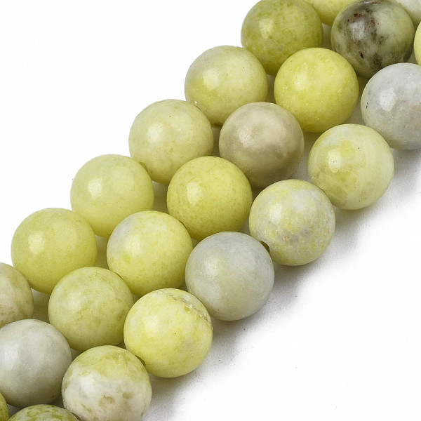 

PandaHall Natural Yellow Mustard Jasper Beads Strands, Round, 8~8.5mm, Hole: 1mm, about 47pcs/strand, 15.5 inch Yellow Mustard Jasper Round