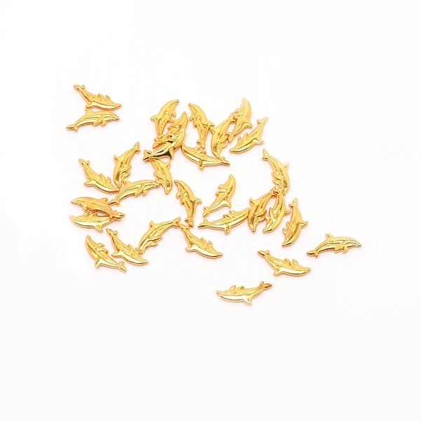 

PandaHall Alloy Cabochons, for DIY Crystal Epoxy Resin Material Filling, Whale Shape, Golden, 5.5x13.5x1mm Alloy Fish