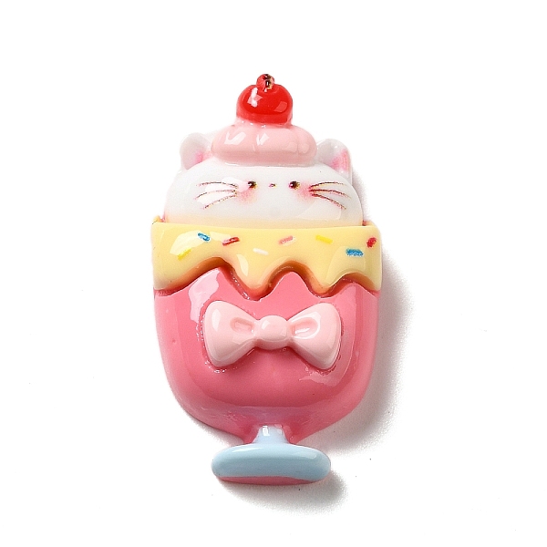 

PandaHall Cat Theme Opaque Resin Decoden Cabochons, Food, 28x16x8mm Resin Food