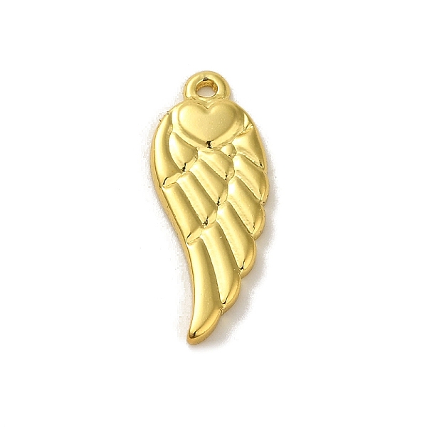 

PandaHall 304 Stainless Steel Pendants, Wing Charm, Real 18K Gold Plated, 20x8x1.5mm, Hole: 1.2mm 304 Stainless Steel Wing