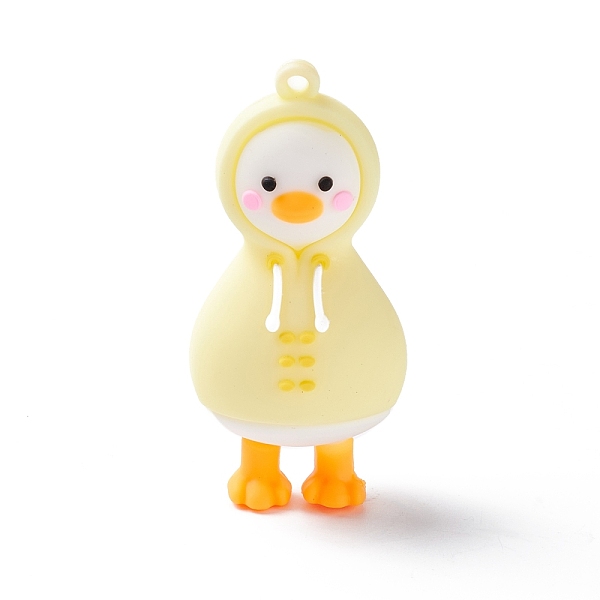 

PandaHall PVC Cartoon Duck Doll Pendants, for Keychains, Champagne Yellow, 61x29x25mm, Hole: 3mm PVC Duck