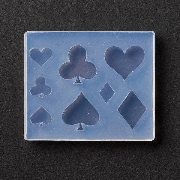 PandaHall DIY Club & Diamond & Heart & Spade(in Playing Card) Linking Ring Silicone Molds, Resin Casting Molds, for UV Resin & Epoxy Resin... PandaHall DIY Club & Diamond & Heart & Spade(in Playing Card) Linking Ring Silicone Molds, Resin Casting Molds, for UV Resin & Epoxy Resin...