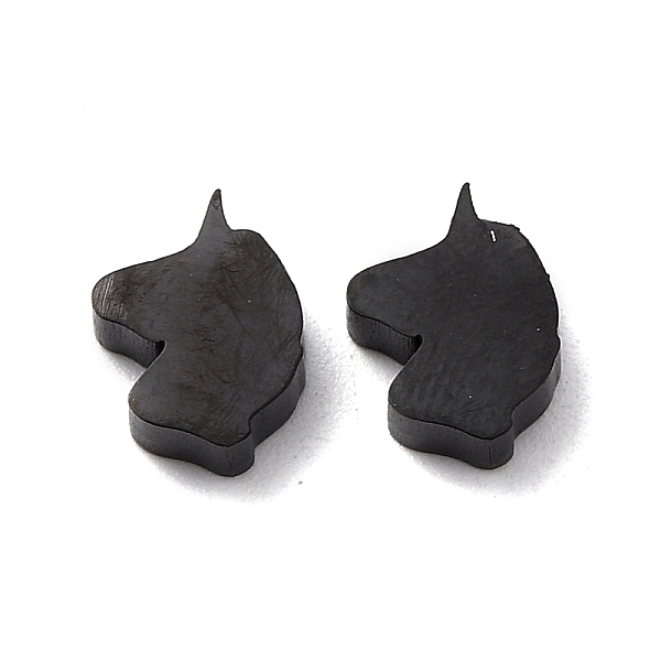 

PandaHall Ion Plating(IP) 304 Stainless Steel Charms, Horse Head, Gunmetal, 10.5x8.5x3mm, Hole: 1.6mm 304 Stainless Steel Horse