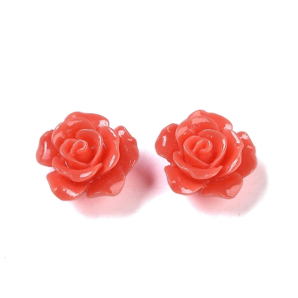 

PandaHall Synthetic Coral 3D Flower Rose Beads, Dyed, Tomato, 14x8mm, Hole: 1~1.4mm Synthetic Coral Flower Red