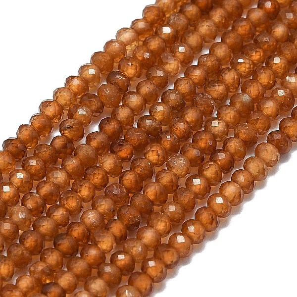 

PandaHall Natural Garnet Beads Strands, Faceted, Rondelle, 2~2.5x2mm, Hole: 0.5mm, about 223~226pcs/strand, 14.96~15.16 inch(38~38.5cm)...