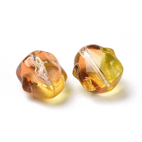 

PandaHall Transparent Czech Glass Beads, Rabbit, Goldenrod, 17.5x15x11.5mm, Hole: 1.4mm Czech Glass Rabbit Gold