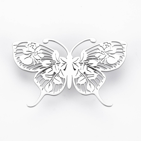 

PandaHall Butterfly Brooch, 201 Stainless Steel Insect Lapel Pin for Backpack Clothes, Nickel Free & Lead Free, Stainless Steel Color...