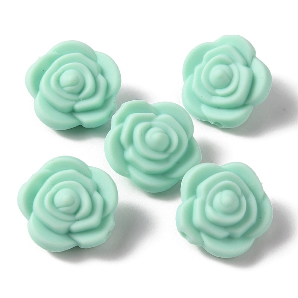 

PandaHall Food Grade Eco-Friendly Silicone Beads, Chewing Beads For Teethers, DIY Nursing Necklaces Making, Rose, Aquamarine, 20.5x12.5mm..., Green