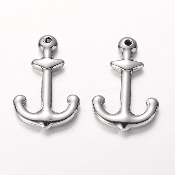 

PandaHall Anchor 304 Stainless Steel Pendants, Stainless Steel Color, 26x16.5x3mm, Hole: 2mm 304 Stainless Steel Anchor & Helm