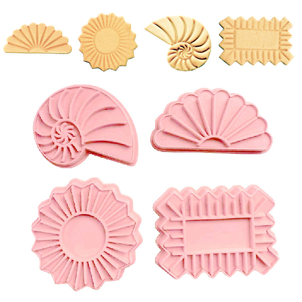 PandaHall Food Grade Plastic Molds, Fondant Molds Set, Bakeware Tools, For DIY Cake Decoration, Chocolate, Candy Mold, Rectangle & Flat...