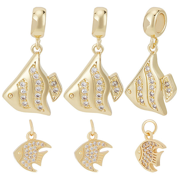 8Pcs 2 Style Brass … - image