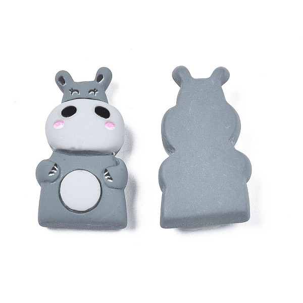 

PandaHall Opaque Resin Decoden Cabochons, Hippo, Gray, 30x16x7mm Resin Other Animal Gray