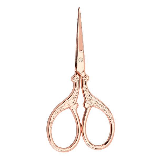 

PandaHall 201 Stainless Steel Scissors, Craft Scissor, for Needlework, Rose Gold, 9x4.5cm Stainless Steel