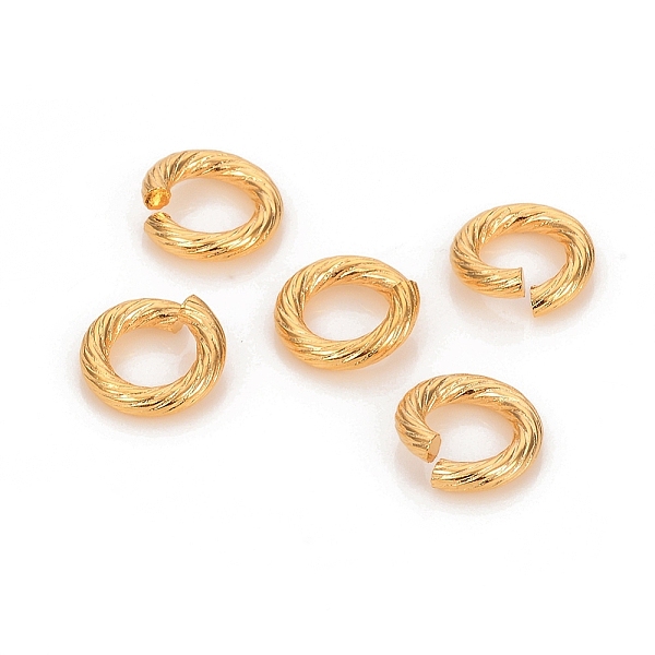 

PandaHall 304 Stainless Steel Jump Ring, Open Jump Rings, Golden, 10x2mm, 12 Gauge, Inner Diameter: 5.8mm 304 Stainless Steel