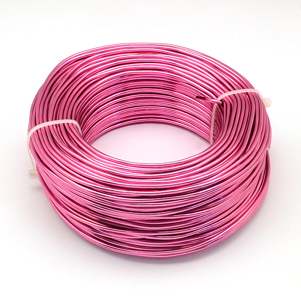 PandaHall Round Aluminum Wire, Bendable Metal Craft Wire, for DIY Jewelry Craft Making, Camellia, 10 Gauge, 2.5mm, 35m/500g(114.8 Feet/500g)...