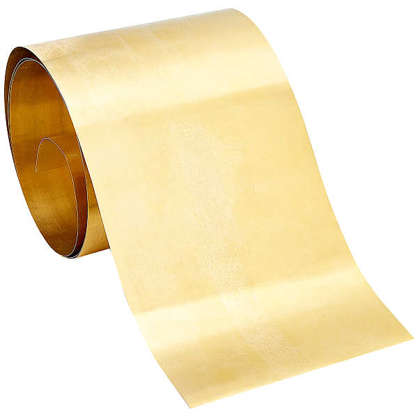 

PandaHall GORGECRAFT 1 Roll 99.9% Pure Copper Metal Sheet Foil Plate Gold Metal Leaf 0.1×100×1000mm for Electrical Industrial and DIY...