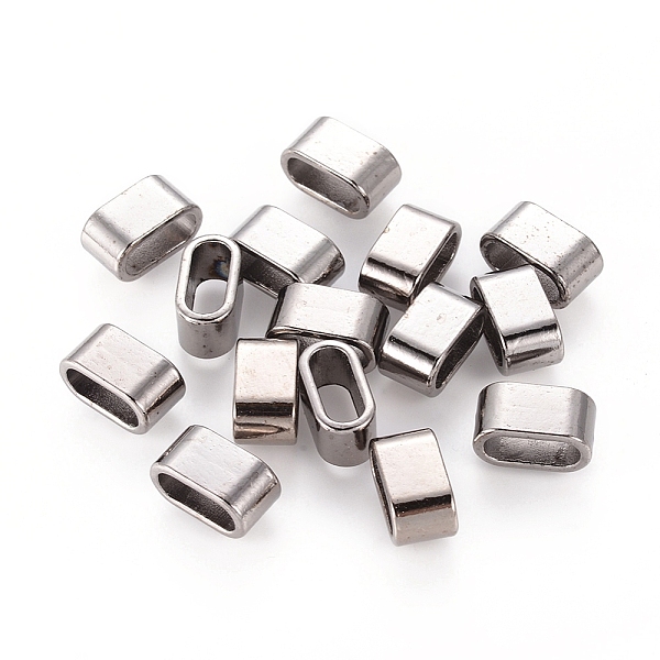 

PandaHall Tibetan Style Slider Charms for Leather Bracelet Making, Lead Free and Nickel Free, Rectangle, Gunmetal, Size: about 13mm long...