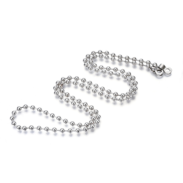 

PandaHall Iron Round Ball Chains with Bead Tips, for Replacement Deck Fill, Platinum, 1050x6mm, Hole: 6mm Iron