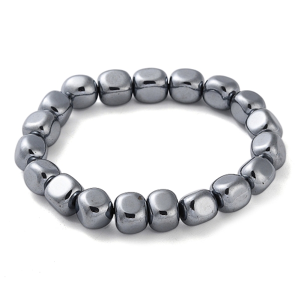 

PandaHall Nuggets Synthetic Terahertz Stone Beaded Stretch Bracelets for Women Men, Inner Diameter: 2-1/8 inch(5.3cm) Terahertz Stone...