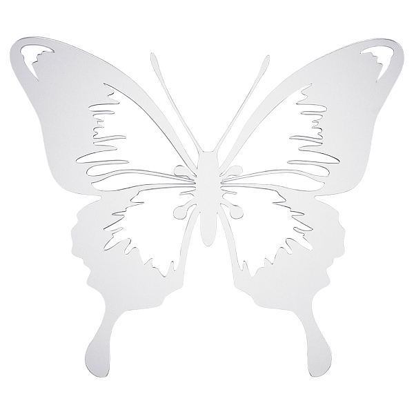 

PandaHall CREATCABIN 1Pc Acrylic Mirror 3D Butterfly Wall Decorations, Hollow out, with 30Pcs Acrylic Double-sided Pads, Silver...