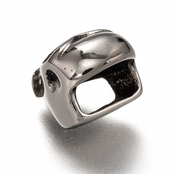 

PandaHall Retro 304 Stainless Steel Slide Charms, Skull Shape, Antique Silver, 13x10x9mm, Hole: 7.5x4mm 304 Stainless Steel Skull