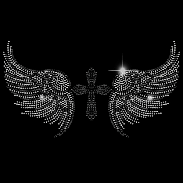 

PandaHall Glass Hotfix Rhinestone, Iron on Appliques, Costume Accessories, for Clothes, Bags, Pants, Wing Pattern, 297x210mm Glass...