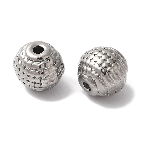 

PandaHall 304 Stainless Steel Beads, Round, Stainless Steel Color, 8.5x8mm, Hole: 1.5mm 304 Stainless Steel Round