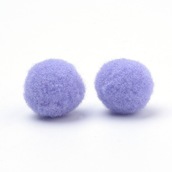 

PandaHall DIY Doll Craft, Polyester Pom Pom Ball, Round, Medium Purple, 9~10.5mm Polyester Purple