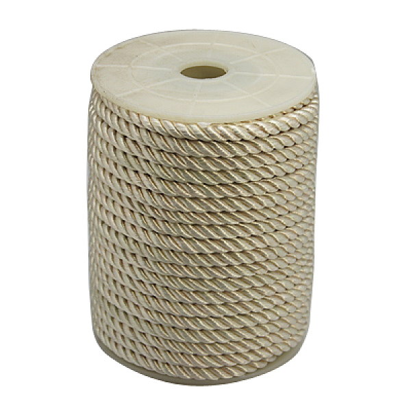 

PandaHall Twisted Nylon Thread, Blanched Almond, 5mm, about 18~19yards/roll(16.4m~17.3m/roll) Nylon Orange