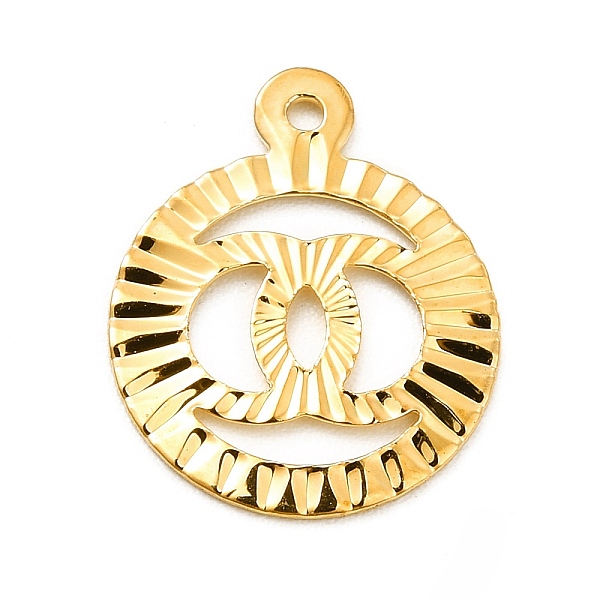 

PandaHall Rack Plating Brass Pendants, Long-Lasting Plated, Flat Round with Ring Charm, Golden, 14.5x12x0.8mm, Hole: 1mm Brass Flat Round