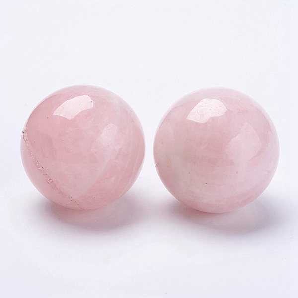 

PandaHall Natural Rose Quartz Home Display Decorations, No Hole/Undrilled Beads, Round Ball, 40mm Rose Quartz Round