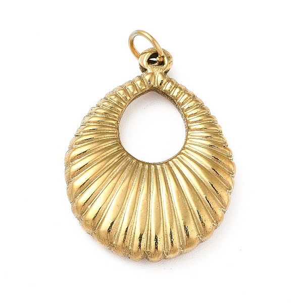 

PandaHall 304 Stainless Steel Pendants, with Jump Ring, Teardrop Charms, Real 14K Gold Plated, 25x19x4mm, Hole: 3.6mm 304 Stainless Steel...