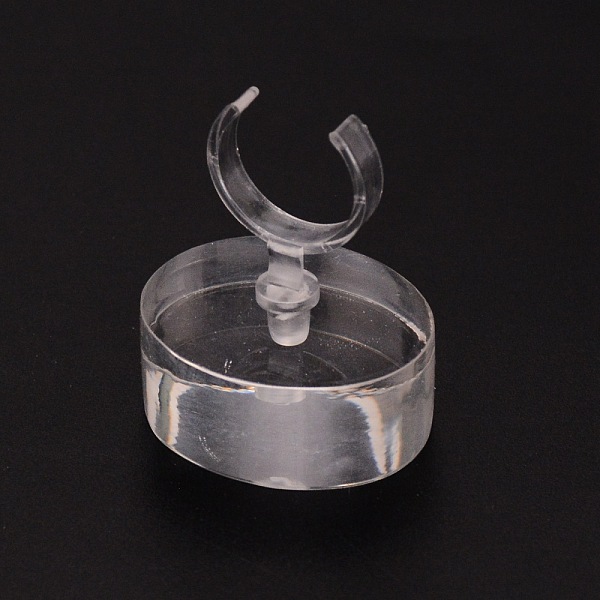

PandaHall Transparent Acrylic Ring Display Rack, Clear, 3.5x3.1x4cm Acrylic Clear