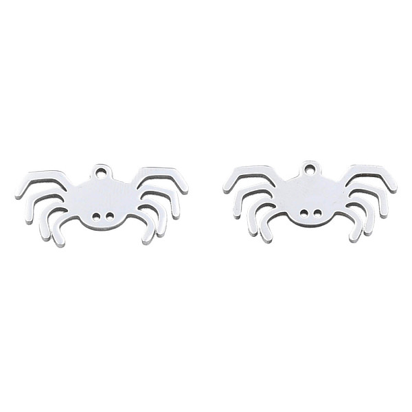 

PandaHall 201 Stainless Steel Pendants, Halloween Style, Crab, Stainless Steel Color, 12x24.5x1mm, Hole: 1.4mm 201 Stainless Steel Crab