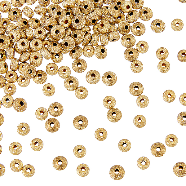 

PandaHall HOBBIESAY 160Pcs 2 Style Brass Textured Spacer Beads, Rondelle & Column, Antique Golden, 4.5x2.5mm and 4x2mm, 80pcs/style Brass...