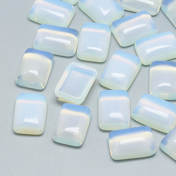

PandaHall Opalite Cabochons, Rectangle, 14x10x5.5mm Opalite Rectangle