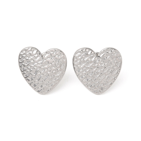 

PandaHall 304 Stainless Steel Stud Earrings for Women, Heart, 22x22mm 304 Stainless Steel Heart