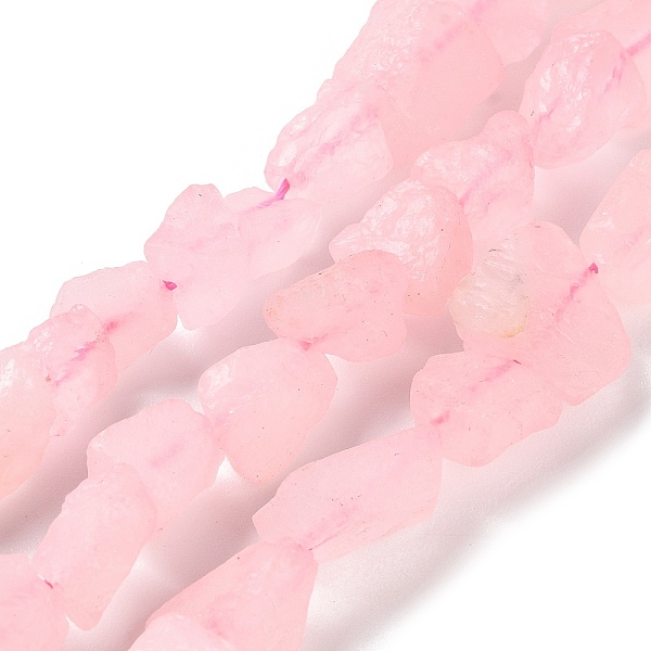 

PandaHall Raw Rough Natural Rose Quartz Beads Strands, Nuggets, 4~11x4.5~14.5x4.5~14.5mm, Hole: 0.8mm, about 41~43pcs/strand, 15.35~15.94''...