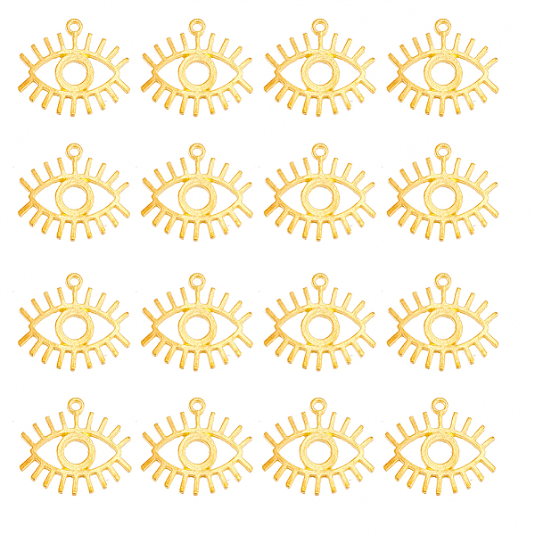 

PandaHall DICOSMETIC& 60Pcs gAlloy Pendants, Cadmium Free & Lead Free, Eye, Golden, 25x22x2mm, Hole: 2mm Alloy Eye