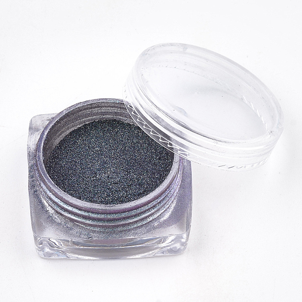 

PandaHall Holographic Nail Glitter Powder, Dark Color Nail Pigment Sequins Dust, for Cosmetic Festival Powder Nail Manicure Art Decoration..., Gray