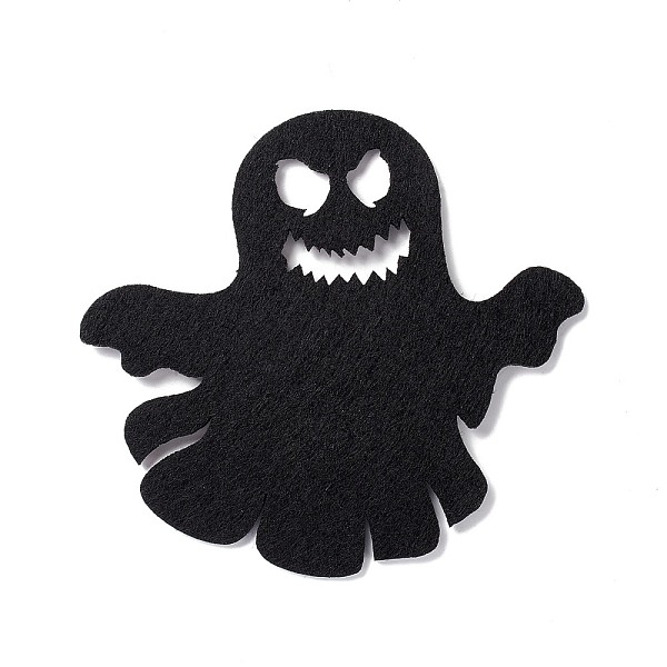 

PandaHall Wool Felt Ghost Party Decorations, Halloween Themed Display Decorations, for Decorative Tree, Banner, Garland, Black, 95x102x2mm...
